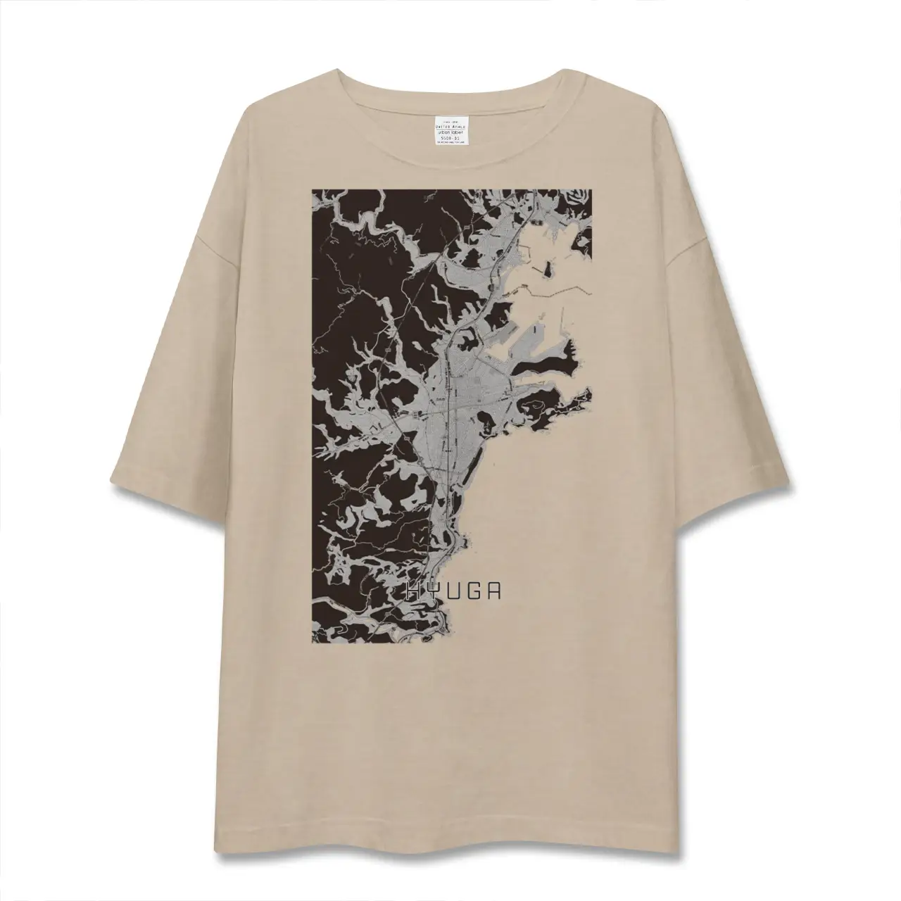【日向（宮崎県）】地図柄ビッグシルエットTシャツ