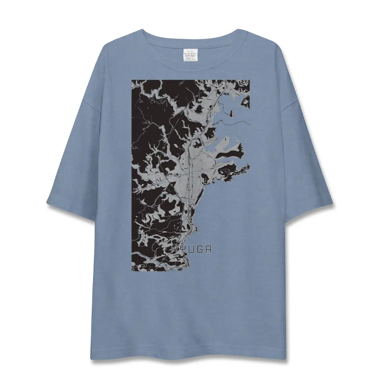 【日向（宮崎県）】地図柄ビッグシルエットTシャツ