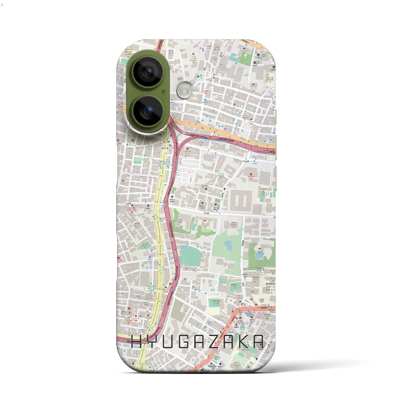 【日向坂（東京都）】地図柄iPhoneケース（バックカバータイプ）ナチュラル・iPhone 17 Pro Max 用