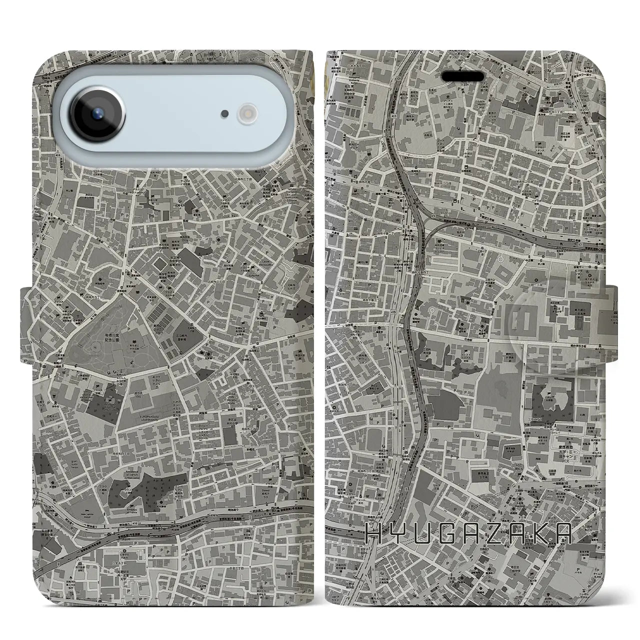 【日向坂（東京都）】地図柄iPhoneケース（手帳タイプ）