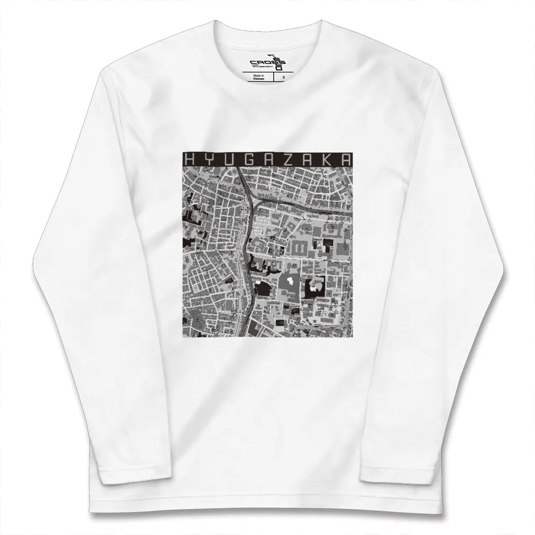 【日向坂（東京都）】地図柄ロングスリーブTシャツ