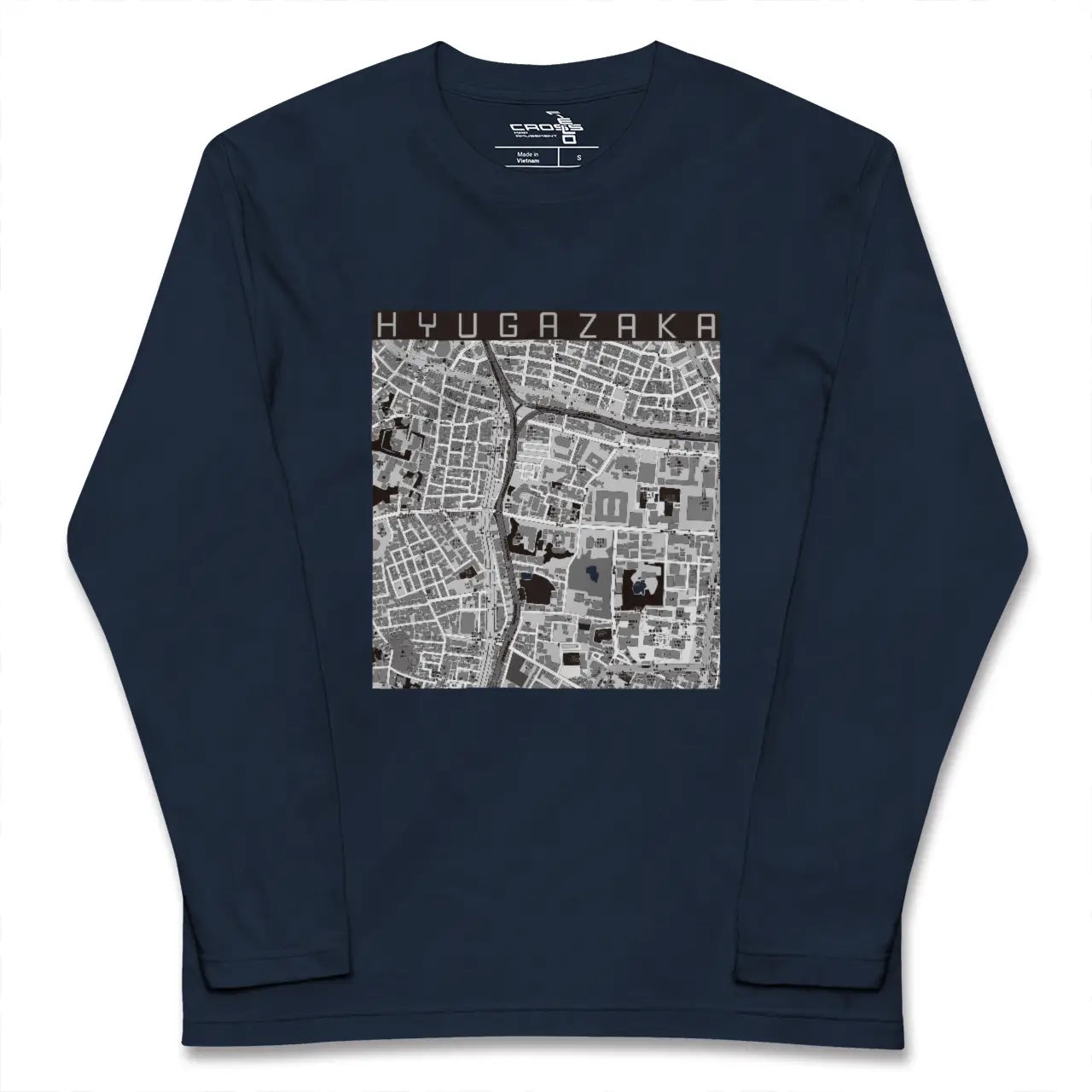 【日向坂（東京都）】地図柄ロングスリーブTシャツ