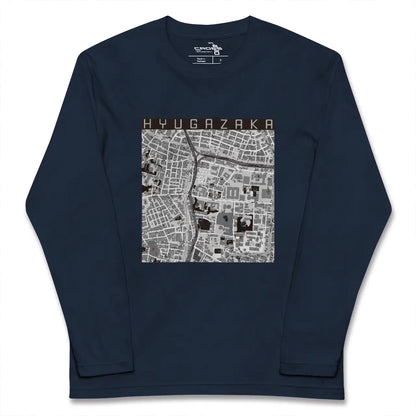 【日向坂（東京都）】地図柄ロングスリーブTシャツ