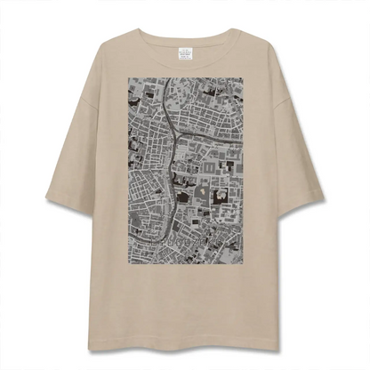 【日向坂（東京都）】地図柄ビッグシルエットTシャツ