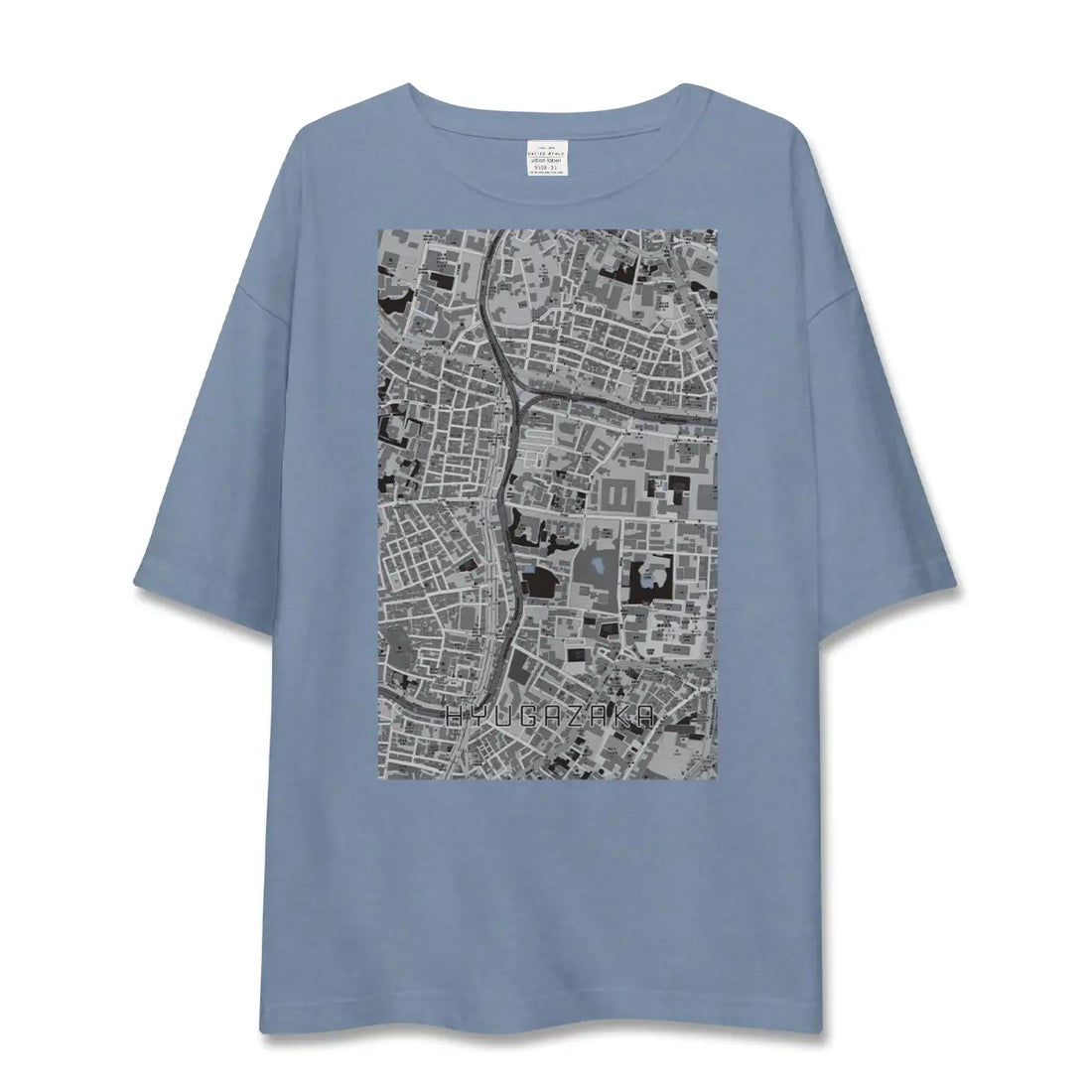 【日向坂（東京都）】地図柄ビッグシルエットTシャツ