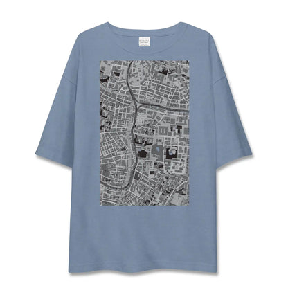 【日向坂（東京都）】地図柄ビッグシルエットTシャツ