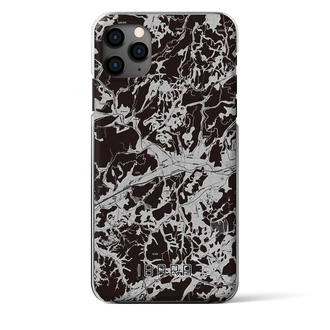 【井原（岡山県）】地図柄iPhoneケース（クリアタイプ）