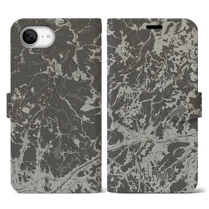 【井原（岡山県）】地図柄iPhoneケース（手帳タイプ）