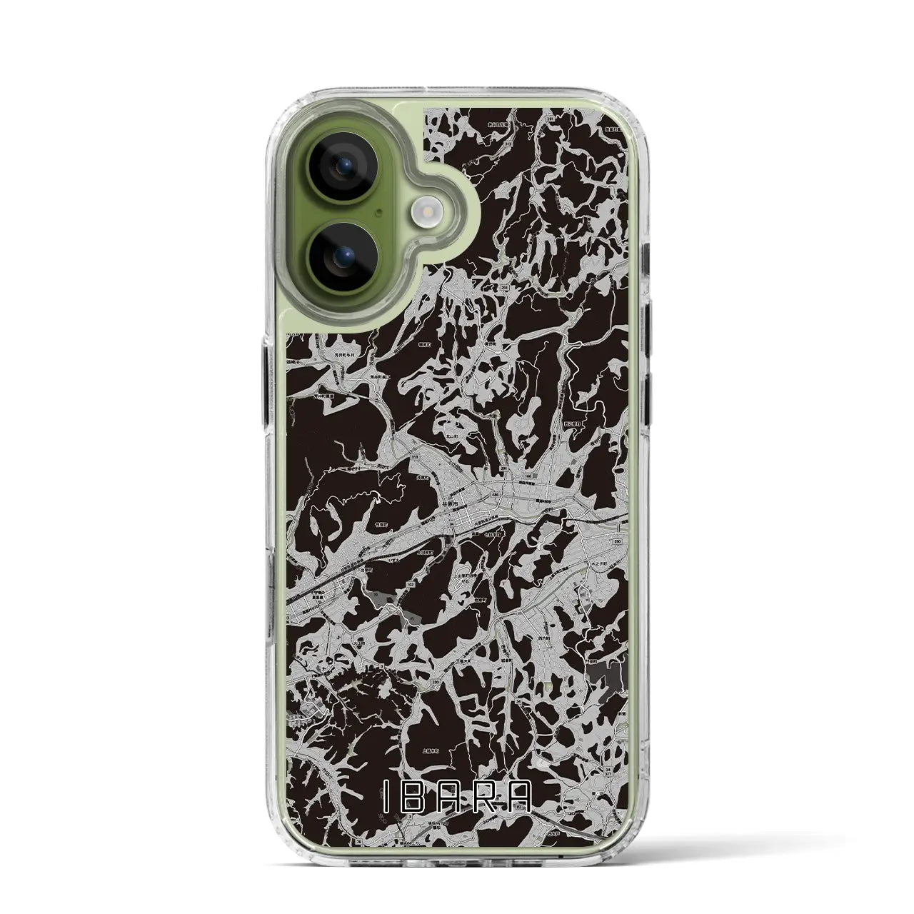 【井原（岡山県）】地図柄iPhoneケース（MagSafeタイプ）