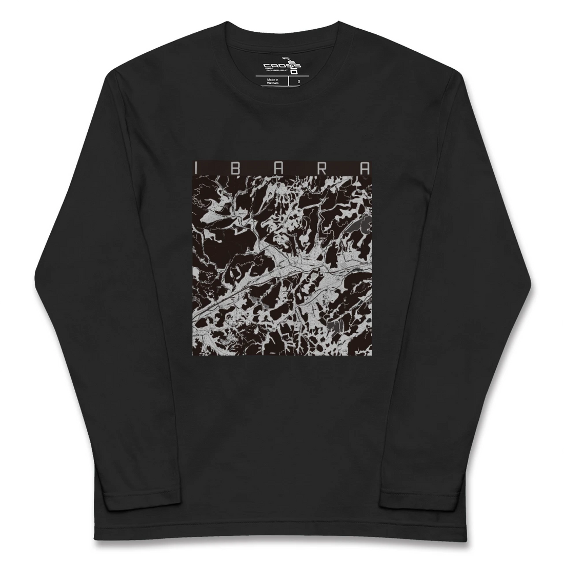 【井原(岡山県)】地図柄ロングスリーブTシャツ