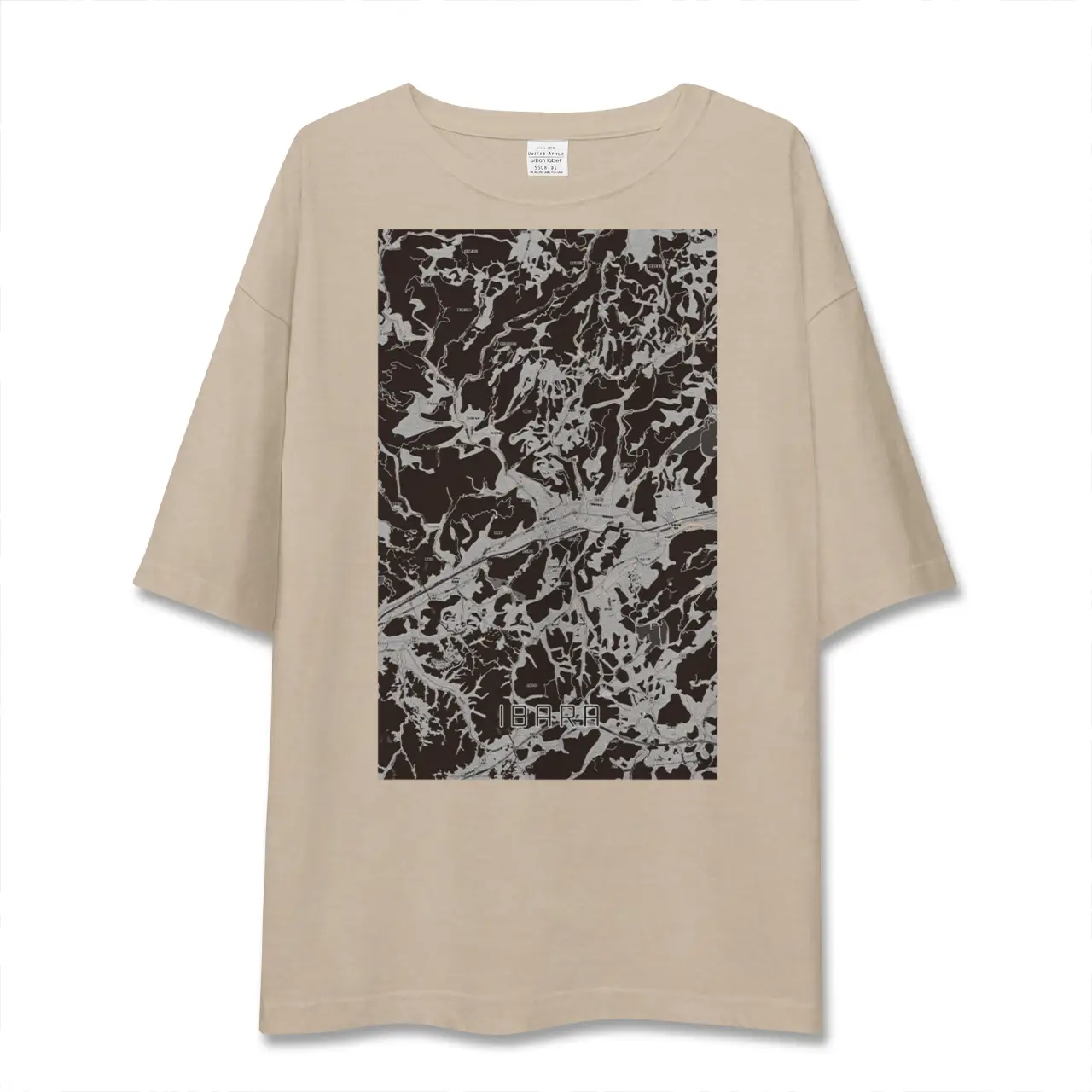 【井原（岡山県）】地図柄ビッグシルエットTシャツ