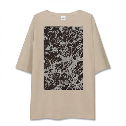 【井原（岡山県）】地図柄ビッグシルエットTシャツ