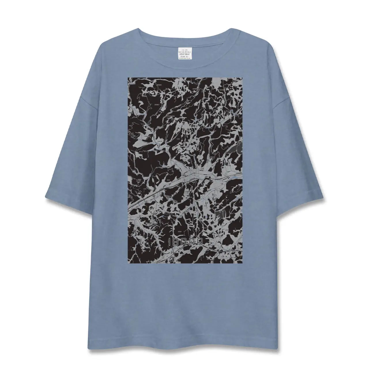 【井原（岡山県）】地図柄ビッグシルエットTシャツ