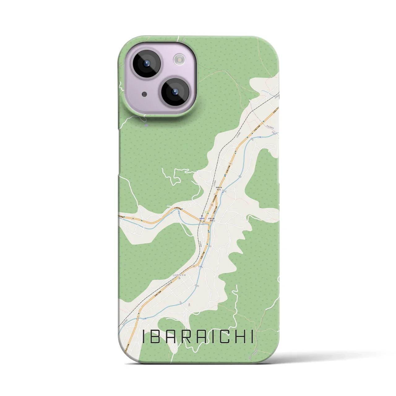 【井原市（広島県）】地図柄iPhoneケース（バックカバータイプ）