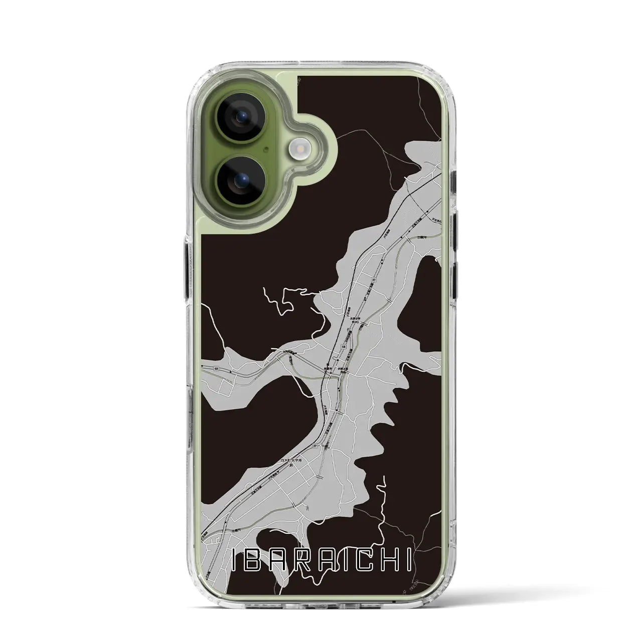 【井原市（広島県）】地図柄iPhoneケース（MagSafeタイプ）