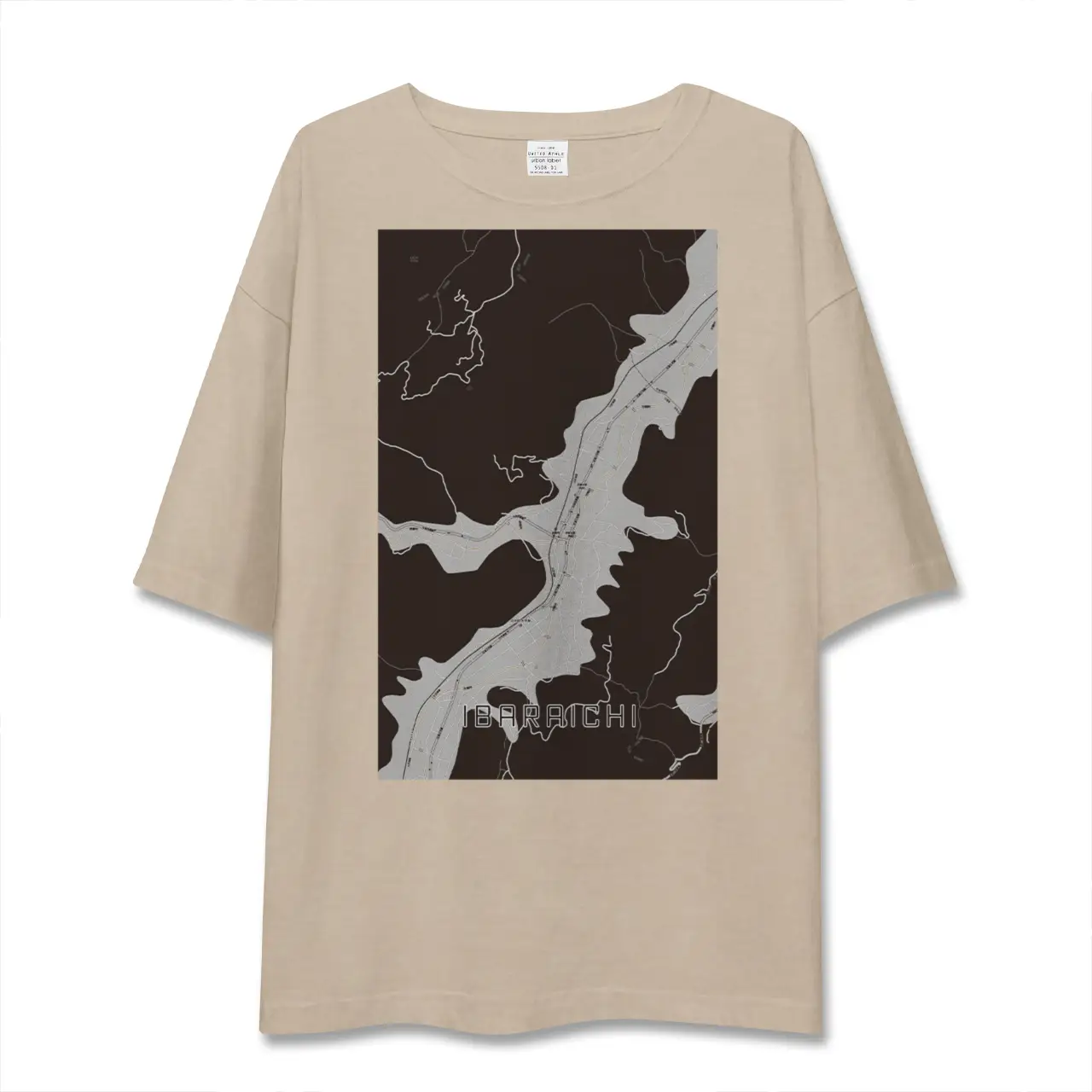 【井原市（広島県）】地図柄ビッグシルエットTシャツ