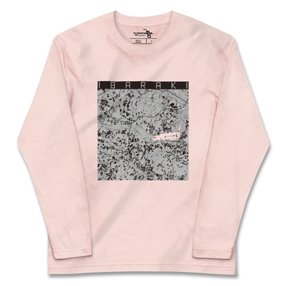 【茨城（茨城県）】地図柄ロングスリーブTシャツ
