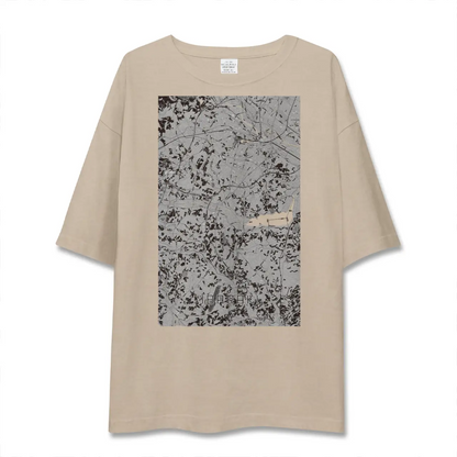 【茨城（茨城県）】地図柄ビッグシルエットTシャツ
