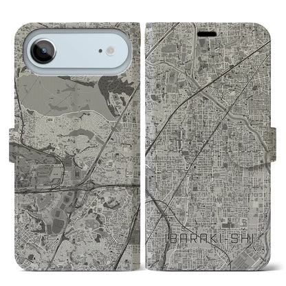 【茨木市（大阪府）】地図柄iPhoneケース（手帳タイプ）