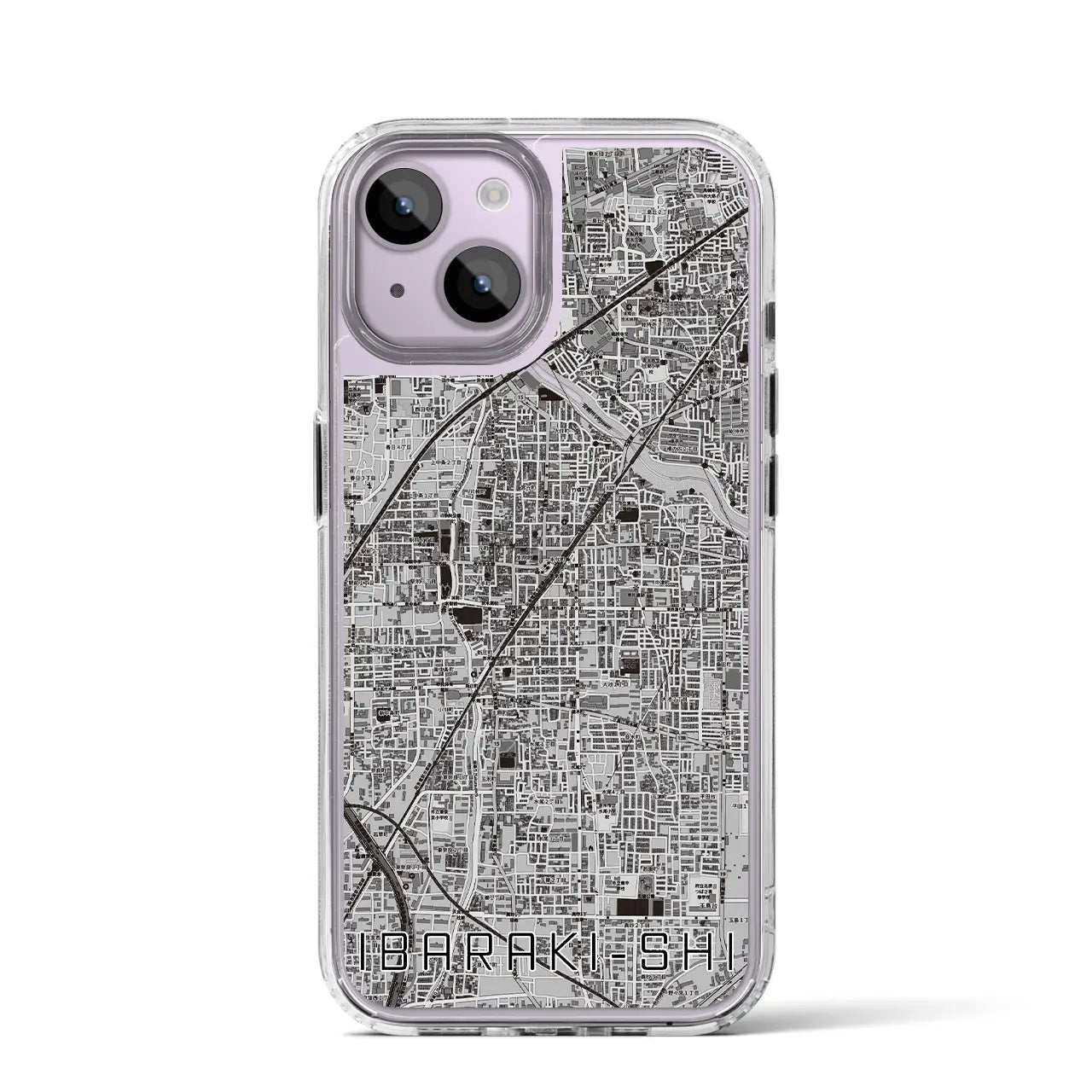 【茨木市（大阪府）】地図柄iPhoneケース（MagSafeタイプ）
