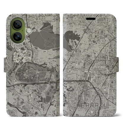 【茨木（大阪府）】地図柄iPhoneケース（手帳タイプ）