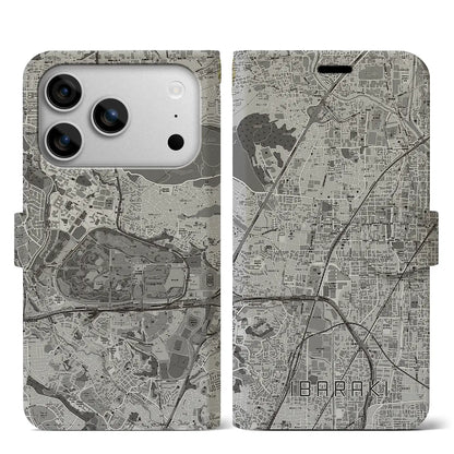 【茨木（大阪府）】地図柄iPhoneケース（手帳タイプ）