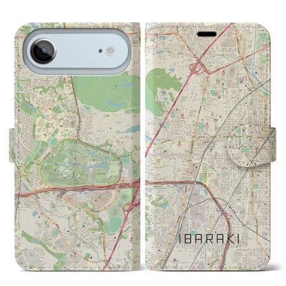 【茨木（大阪府）】地図柄iPhoneケース（手帳タイプ）