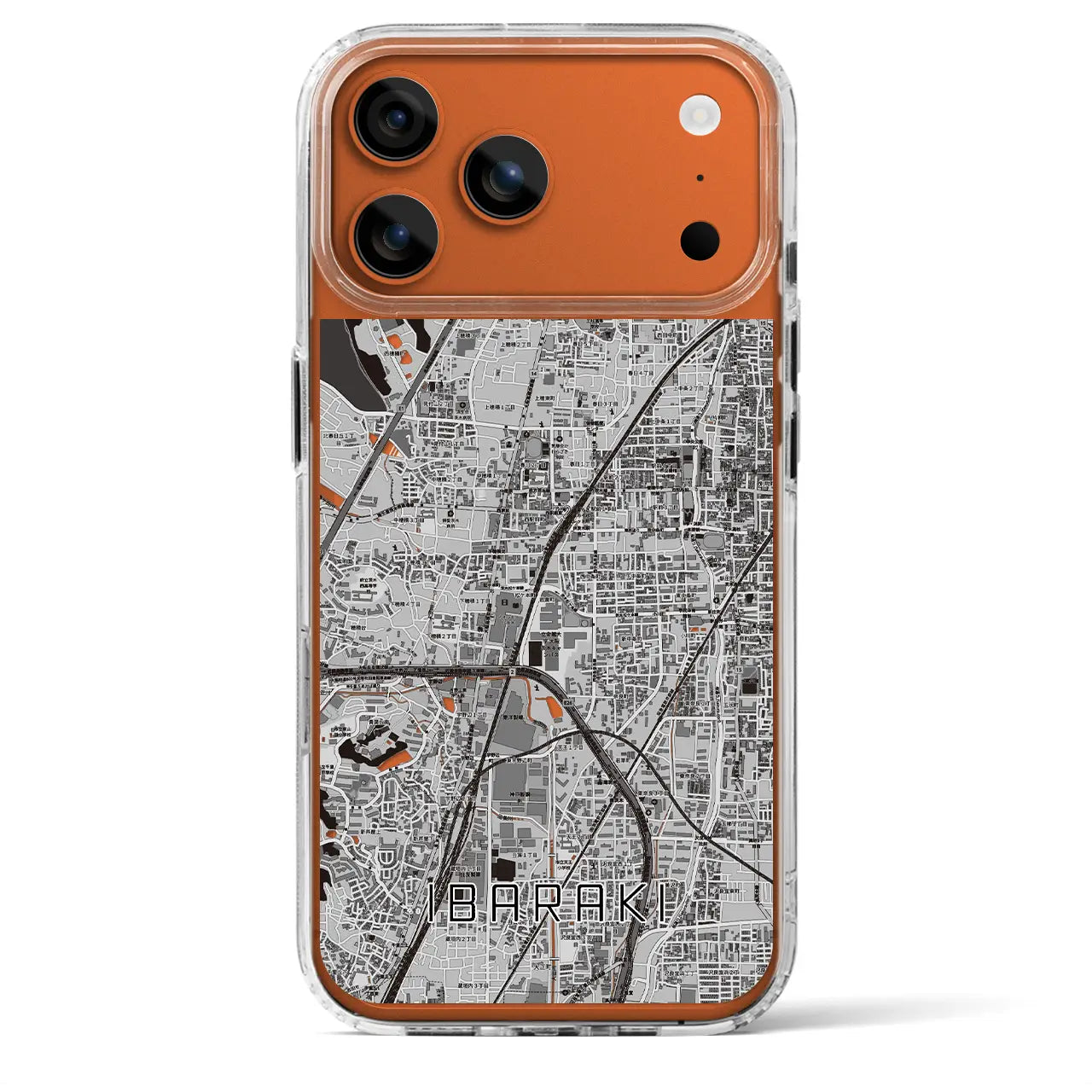 【茨木（大阪府）】地図柄iPhoneケース（MagSafeタイプ）