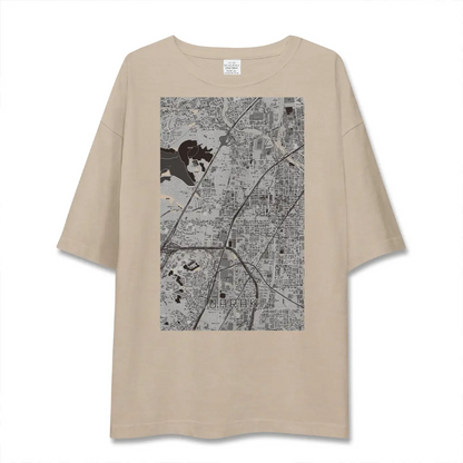 【茨木（大阪府）】地図柄ビッグシルエットTシャツ