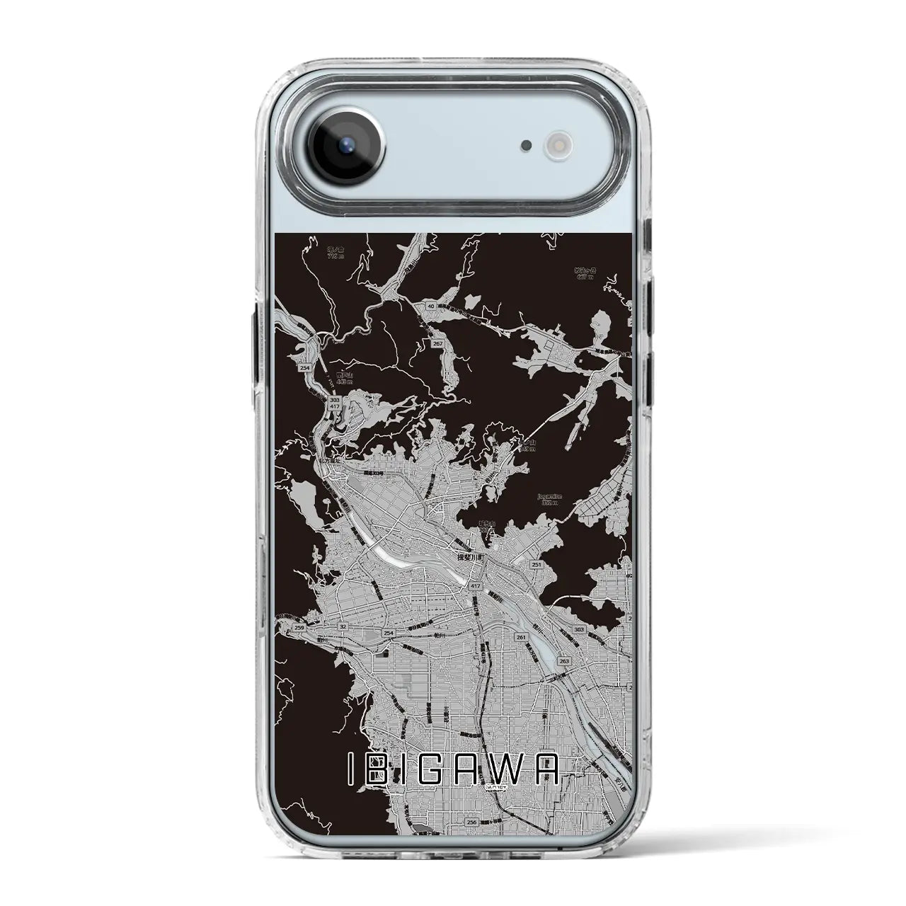 【揖斐川（岐阜県）】地図柄iPhoneケース（MagSafeタイプ）