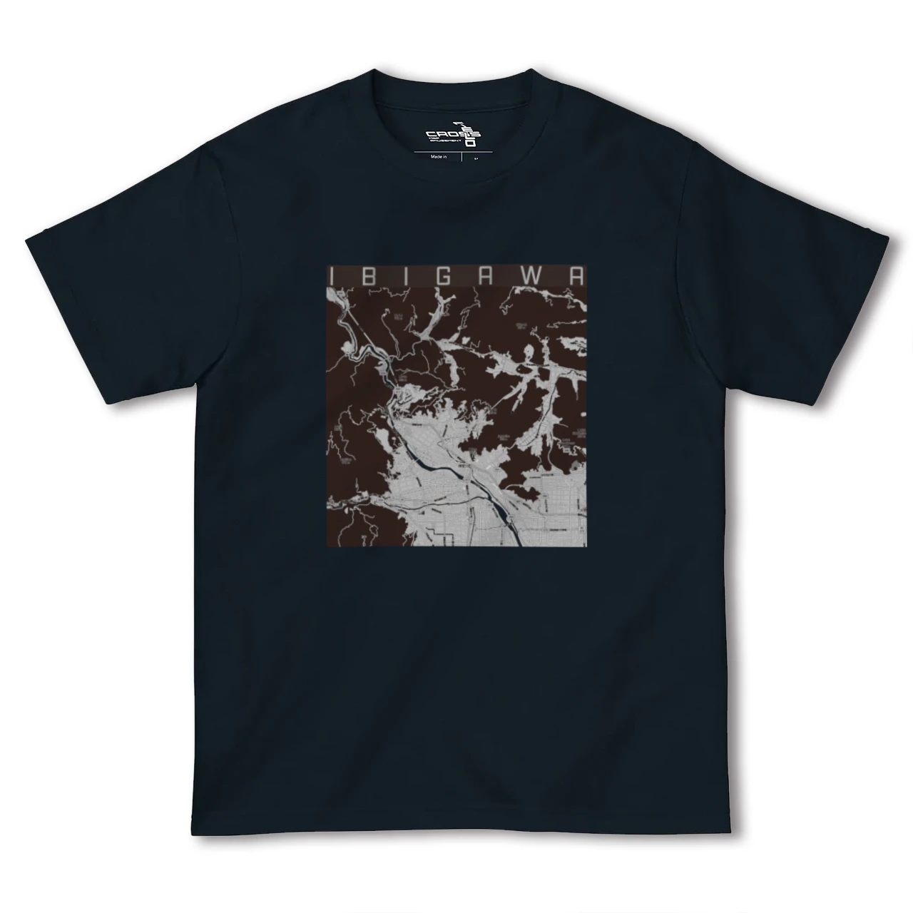 【揖斐川（岐阜県）】地図柄ヘビーウェイトTシャツ