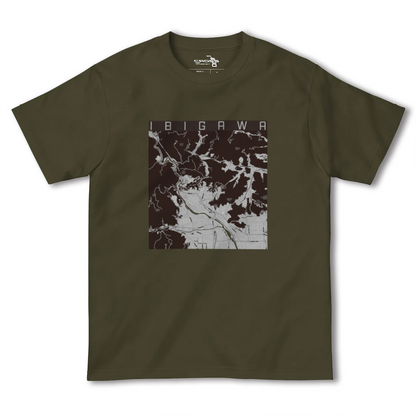 【揖斐川（岐阜県）】地図柄ヘビーウェイトTシャツ