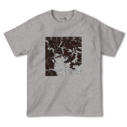【揖斐川（岐阜県）】地図柄ヘビーウェイトTシャツ