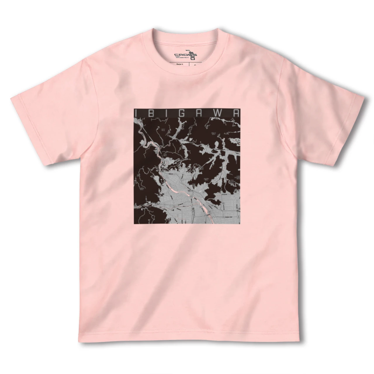 【揖斐川（岐阜県）】地図柄ヘビーウェイトTシャツ