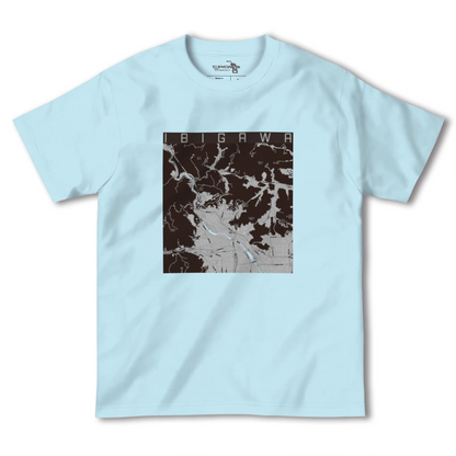 【揖斐川（岐阜県）】地図柄ヘビーウェイトTシャツ