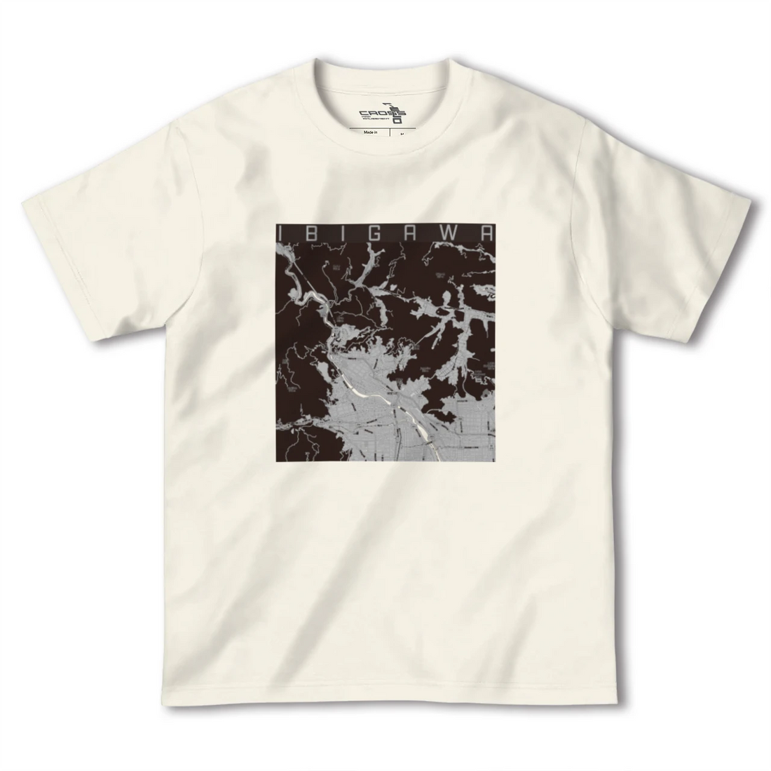 【揖斐川（岐阜県）】地図柄ヘビーウェイトTシャツ