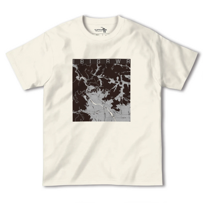 【揖斐川（岐阜県）】地図柄ヘビーウェイトTシャツ