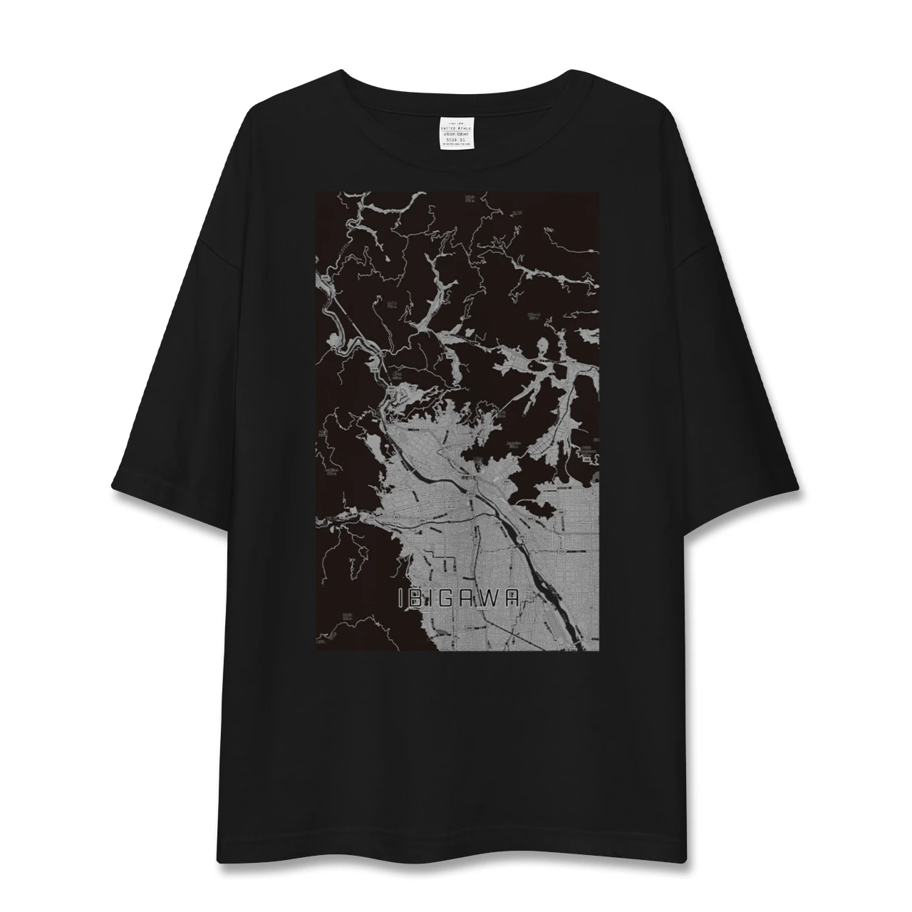 【揖斐川（岐阜県）】地図柄ビッグシルエットTシャツ