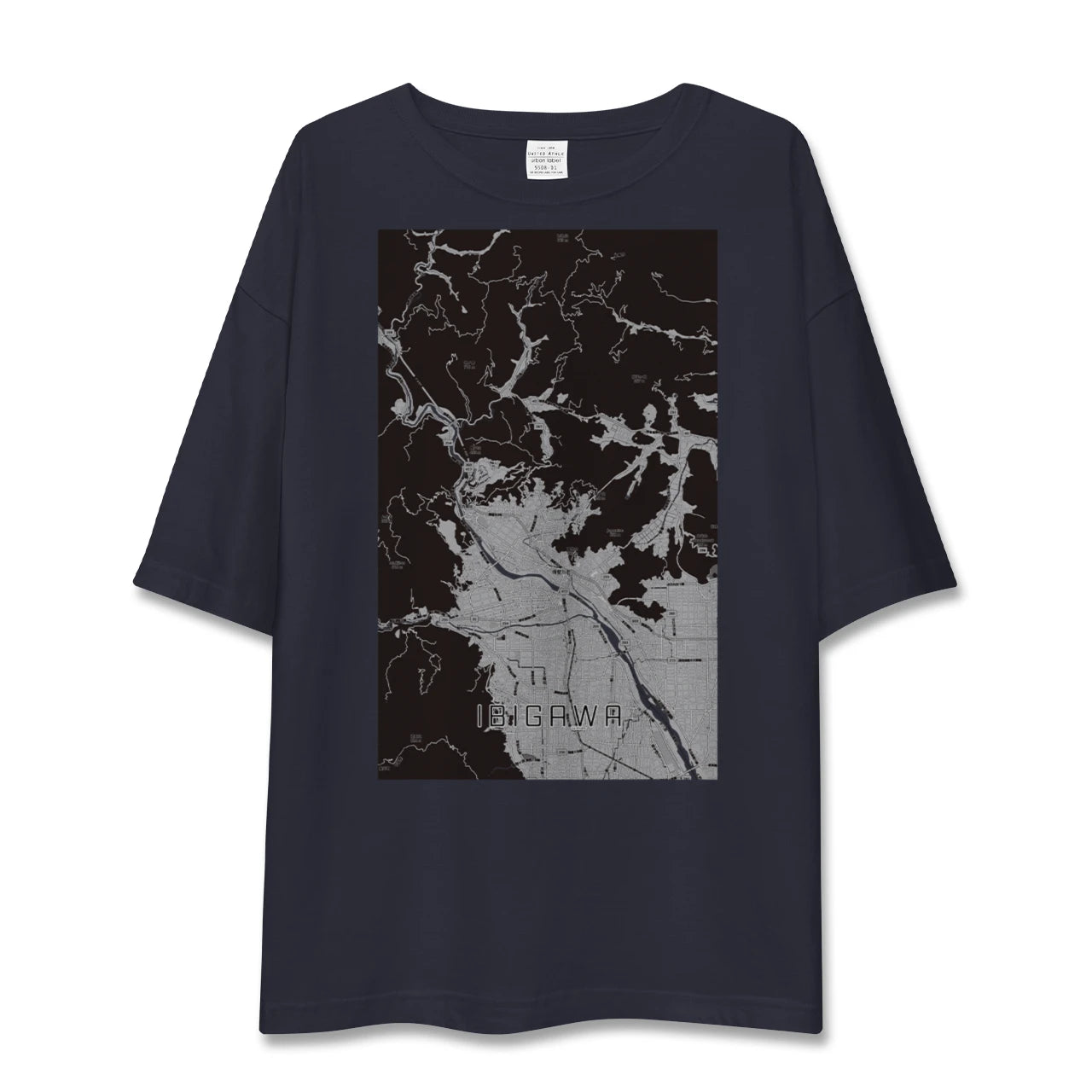 【揖斐川（岐阜県）】地図柄ビッグシルエットTシャツ