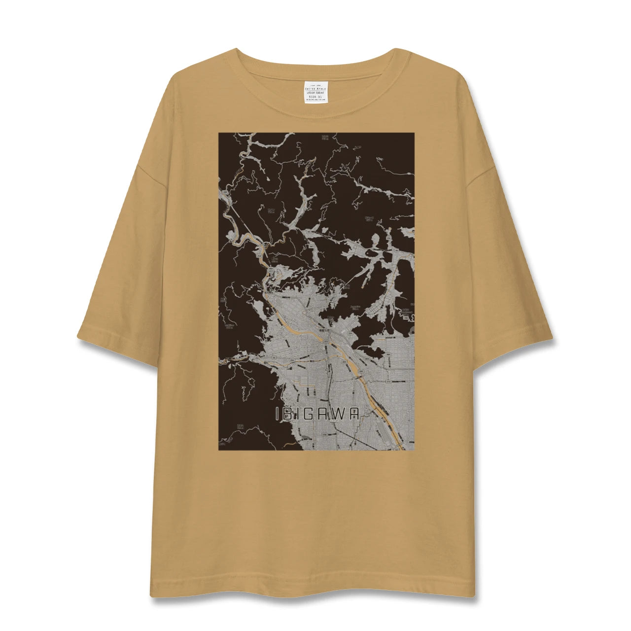 【揖斐川（岐阜県）】地図柄ビッグシルエットTシャツ