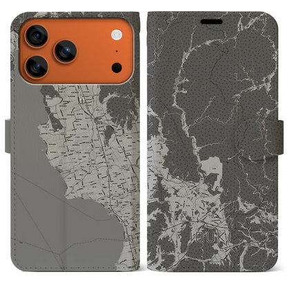 【伊吹（滋賀県）】地図柄iPhoneケース（手帳タイプ）