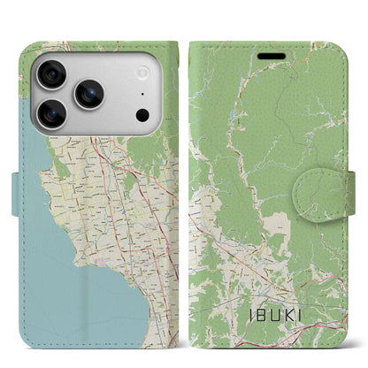 【伊吹（滋賀県）】地図柄iPhoneケース（手帳タイプ）