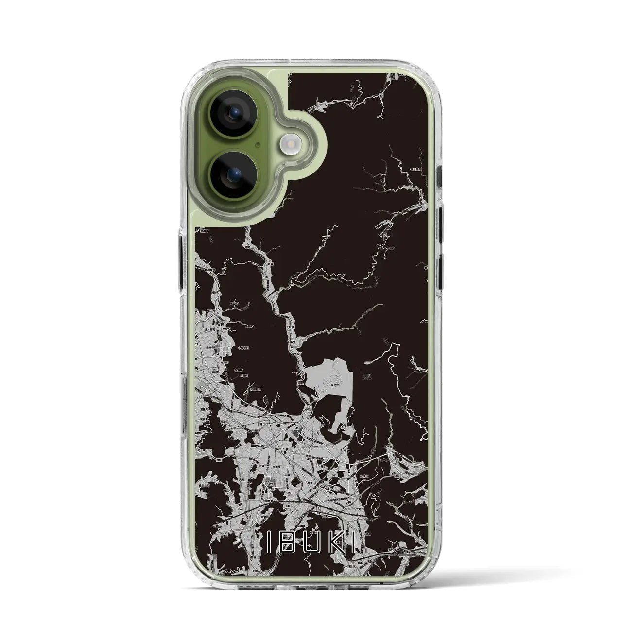 【伊吹（滋賀県）】地図柄iPhoneケース（MagSafeタイプ）