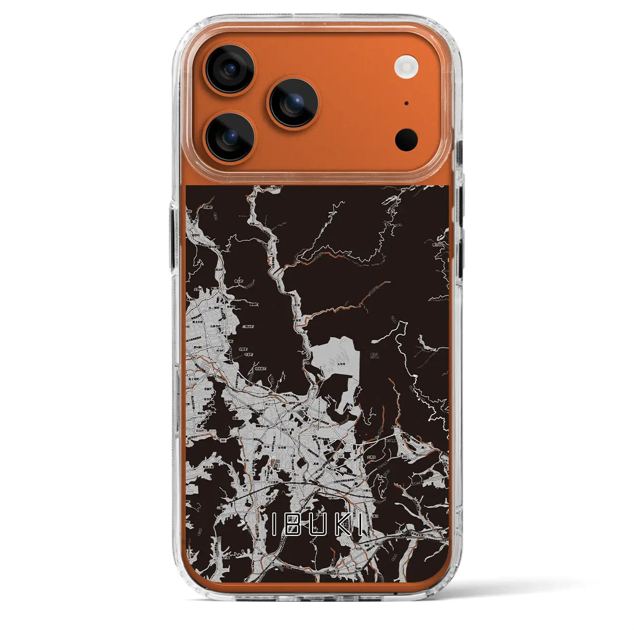 【伊吹（滋賀県）】地図柄iPhoneケース（MagSafeタイプ）