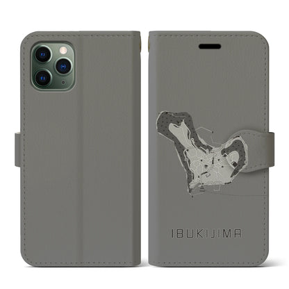 【伊吹島（香川県）】地図柄iPhoneケース（手帳タイプ）