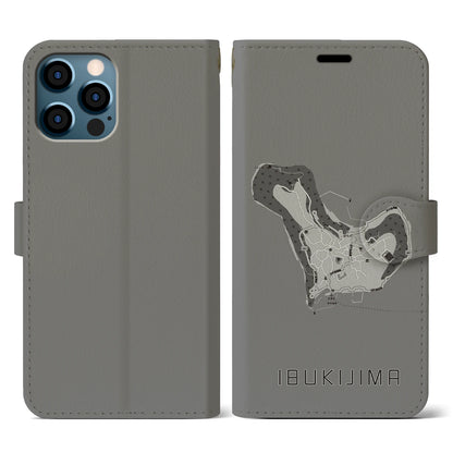 【伊吹島（香川県）】地図柄iPhoneケース（手帳タイプ）