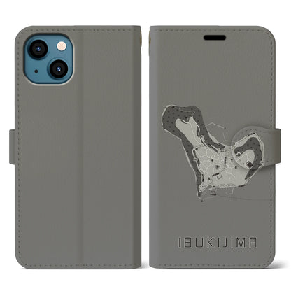 【伊吹島（香川県）】地図柄iPhoneケース（手帳タイプ）