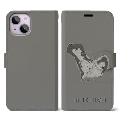 【伊吹島（香川県）】地図柄iPhoneケース（手帳タイプ）