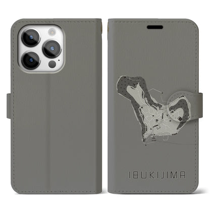 【伊吹島（香川県）】地図柄iPhoneケース（手帳タイプ）