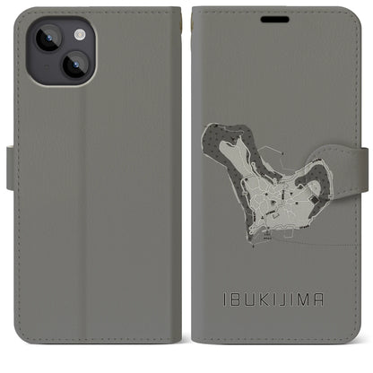 【伊吹島（香川県）】地図柄iPhoneケース（手帳タイプ）